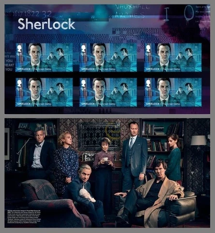 GB 1993 2020 SHERLOCK HOLMES FILMS CINEMA DETECTIVE VARIOUS SETS & BOOKLETS MNH Cover