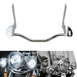 Motorcycle Driving Passing Turn Signal Spot Fog Light Lamp Bracket Bar Motorbike - Foto 1 di 12