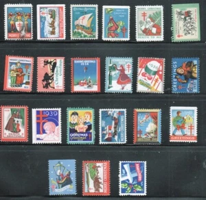 COLECCIÓN DE SELLOS DE NAVIDAD EE. UU. -- 21 DIFF -- 1926-1949 - Imagen 1 de 2