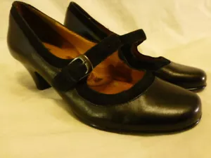 Scarpe donna SOFFT NERE decolte pelle tacco Mary Jane abito da lavoro 6M 935701 $134 - Foto 1 di 7