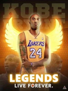 Kobe Bryant Poster Legends Live Forever Wandkunstdruck (18x24) - Bild 1 von 2