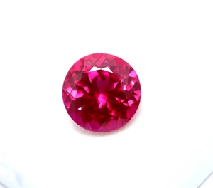 5.55 Ct Natural Pink Sapphire Faceted Round Cut Certified Rare Loose Gemstone - Picture 1 of 8