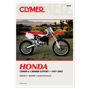 Clymer Service Repair Maintenance Manual Honda 97-02 CR80 CR80R CR80RB MX M435 - Picture 1 of 1