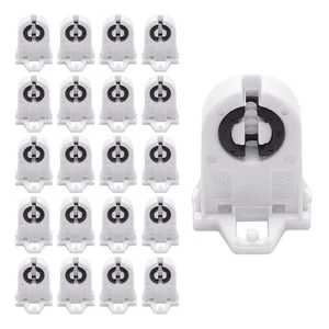 Screw Type T8 Lamp Holder JACKYLED 20-Pack, UL Non-shunted Light Socket for LED - Picture 1 of 7