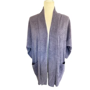 Barefoot Dreams Open Cardigan Blue S/M Cozychic Ultra Lite BDWCU1900 Comfort - Picture 1 of 11