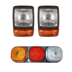 4 Stück JCB Baggerlader Scheinwerfer & Rücklicht Montage für 3C 3CX 3D 3DX 4C 4CN - Bild 1 von 10