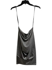 Camisa Bebe Top a Rayas Gris Jaspeado Para Mujer Talla Mediana Buen Estado ¡Linda! - Imagen 1 de 8