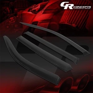 Tape-on Black Window Visors Sun Deflector Rain Guards for 2017-2024 Jeep Compass - Picture 1 of 7