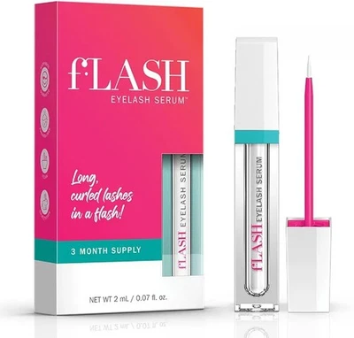 Suero de pestañas Flash para pestañas naturales largas y rizadas - Mejora y fortalece Foto 1 de 4