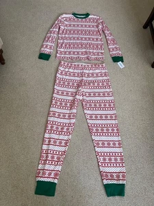 Neu mit Etikett Carter Erwachsene Urlaub Baumwolle Pyjama Set Größe Large - Bild 1 von 5