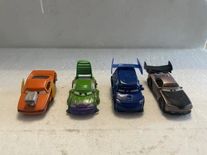 Disney Pixar Cars X4 Bad Boys Boost - DJ - Wingo - Snotrod - Diecast 1:55 Mattel - Picture 1 of 5