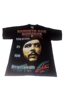 Camiseta Che Guevara Rock Revolución Banda Rap Bota Mexicana Negra - Imagen 1 de 7