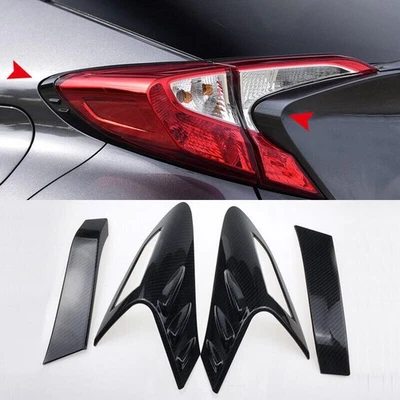 Abs Accessories Rear Tail Light Lamp Cover Trim For Toyota C-HR Chr 2016-2019 Foto 1 de 4