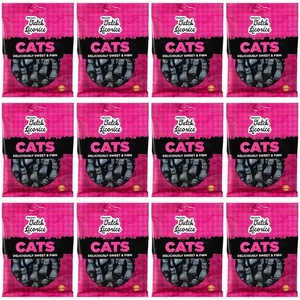 Gustaf's Holländische Lakritz Katzen - 12er Pack 5,2oz Beutel - Süßes schwarzes Lakritz...  - Bild 1 von 6