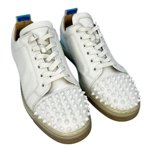 Christian Louboutin VarsiJunior Spikes 2 Tenis de Cuero Talla 44 - 11 EE. UU. - Imagen 1 de 11