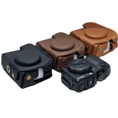Faux Leather Camera Case Base Cover Bag for Canon G12 G11 G10 - Image 1 of 4