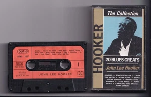 (LT302) John Lee Hooker, 20 Blues Greats - 1985 Cassette Tape - Picture 1 of 2