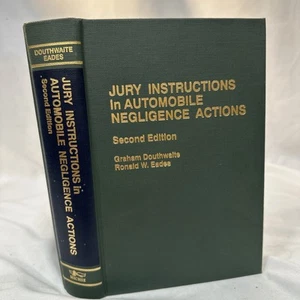 Jury Instructions Auto Negligence Actions 2nd Ed Douthwaite Eades TN LAW Book - Picture 1 of 7