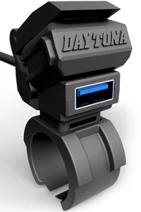 Daytona Motorcycle Usb Power Supply Usb-A Fast Charging 30W Black - Picture 1 of 3