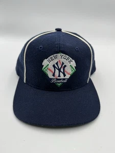Vintage New York Yankees Mütze Snapback MLB Baseball The Game blau Wollmütze - Bild 1 von 10