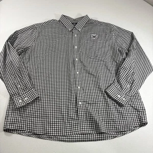 Butler Bulldogs Button Dress Shirt Cutter & Buck Long Sleeve Blk/Wht Gingham 3XL - Picture 1 of 8
