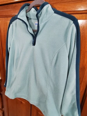 SB Active Women's 2 Tone Aqua Fleece Pullover Size S - Image 1 of 4