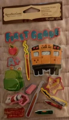 Recollections First Grade Scrapbook Stickers  - Image 1 of 2