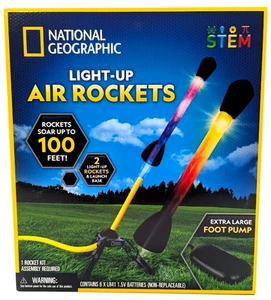 *NEW* NATIONAL GEOGRAPHIC Air Rocket Toy – Ultimate LED Rocket Launcher for Kids - Picture 1 of 6