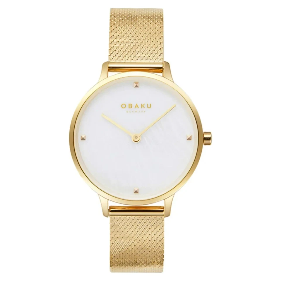 Obaku Women's Figen Mother of pearl Dial Watch - V295LXGWHG - Image 1 of 1