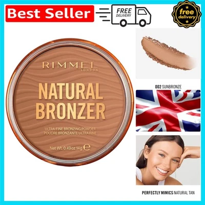 14g LONDON Natural Bronzer Palette - Enhance Your Glow with Cruelty-Free Formula - Image 1 of 4