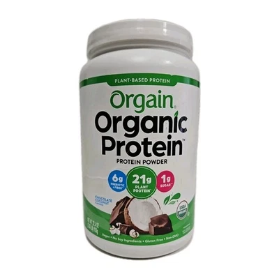 Orgain - Organic Protein Powder, Plant Based, Chocolate Coconut, 2.03 LB (920 g) - Image 1 of 4