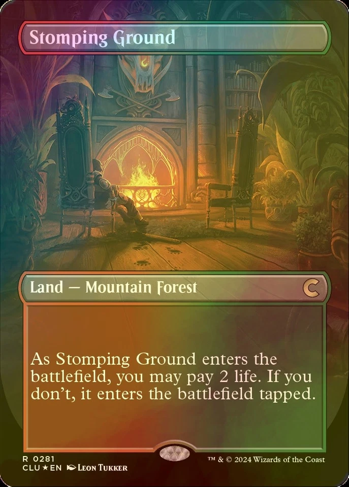 MTG FOIL Stomping Ground Full Art English CLU - Image 1 of 1