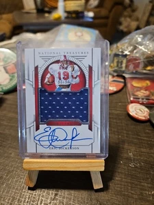 2024 National Treasures Collegiate ERIC DICKERSON PATCH On Card AUTO /99 SMU - Picture 1 of 2