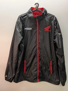 Honda One Industries Jacket Mens Size XXL Black Red Windbreaker Official Racing - Picture 1 of 10