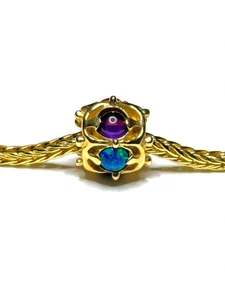 Trollbead Saggezza, Oro 18k e Pietre Preziose - Foto 1 di 6