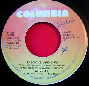 Krystol Precious Precious 7" JA ORIG Columbia Baby Make Your Mind Up Soul VINYL - Imagen 1 de 2
