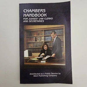 Chambers Handbook for Judges' Law Clerks & Secretaries Vintage Federal Judicial - Imagen 1 de 14