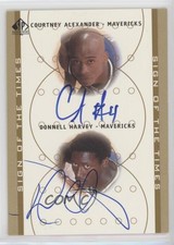 2000-01 SP Authentic Courtney Alexander Donnell Harvey #CA/DH Rookie Auto RC