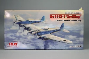LP548 ICM 48260 Maquette 1/48 Avion militaire allemand He 111Z Zwilling WWII - Imagen 1 de 9