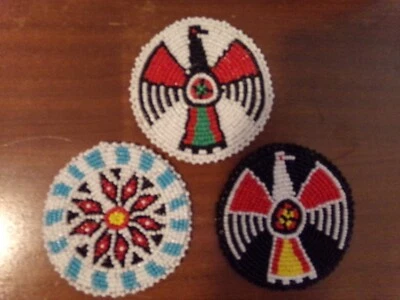 19 DIFFERENT BEADED ROSETTES GREAT FOR CRAFTS, THUNDERBIRDS FLORAL, 3" YOU PICK - Image 1 of 4