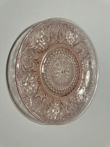 Sándwich o plato de postre de tiara de melocotón de vidrio de Indiana - Juego de 4 - 8 pulgadas - Nuevo - Imagen 1 de 3