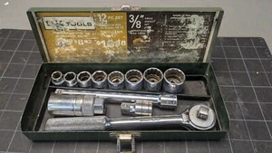 12 Piece S-K Wayne 3/8" Drive SAE Socket Set 6 Point & 12 Point - Complete - Bild 1 von 2