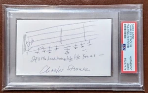 Charles Strouse Autógrafo Letrista Musical PSA Firmado Annie Notas y Letras!! - Imagen 1 de 2