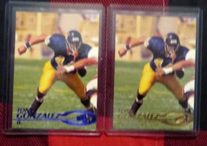 1997 (2) Press Pass #22 Tony Gonzalez Rookies - GOLD AND BLUE SP GREAT SHAPE - Picture 1 of 1