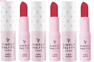 AVON Simply Pretty Matte x 3 Lipstick # CLASSIC RED (3 Tubes Of Lipstick) - Picture 1 of 1