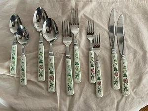 Vintage Mikasa Studio Nova Garden Bloom Utensils 10 Piece Set - Picture 1 of 4