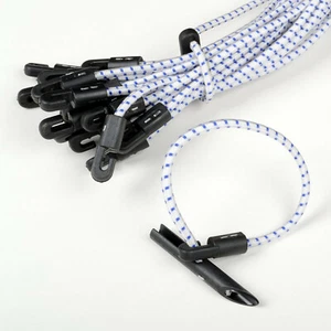 40-Pc. 12" Inch Elastic Bungee Tie & Toggle Elasticated shock cords New - Picture 1 of 1