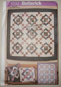 5732 BUTTERICK AUNT NANCY'S QUILT & PILLOW Uncut OOP - Picture 1 of 2
