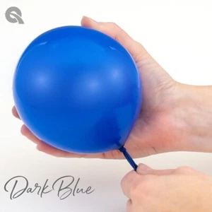 Globos de látex azul oscuro macizo de 16" - Qualatex suministros para fiestas - 10 quilates - Imagen 1 de 1