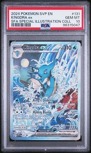 2024 POKEMON SVP EN-SV Black Star Promo #131 Kingdra Ex PSA 10 - Imagen 1 de 2